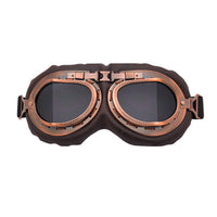 Vintage Pilot Motorcycle Racing Goggles Retro Aviator ATV UTV Dirt Bike Eyewear