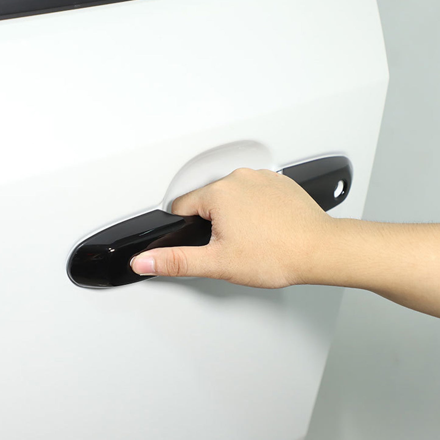 {{ Door Handle & Rearview Mirror Cover Suitable For Prado LC250 2024 Glossy Black }} - Buy Car Parts Online at {{ Kaka Auto Parts }}.