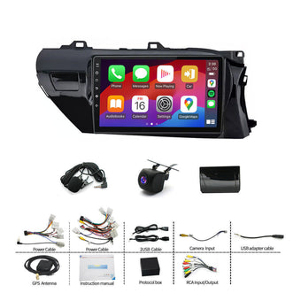 compare product Carplay Android Auto Camera Navi Head Unit Suitable for Toyota Hilux 2015-2022 With Apple Carplay Android Auto