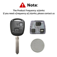 Remote Car Key 4D-67 Chip Suitable For Toyota Prado 120 RAV4 Kluger Tarago 50171