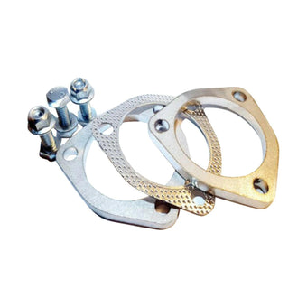 compare product Exhaust Flange Plate Set 304 Stainless Steel 2.5in 63mm 3 Bolt Suitable For Universal Applications