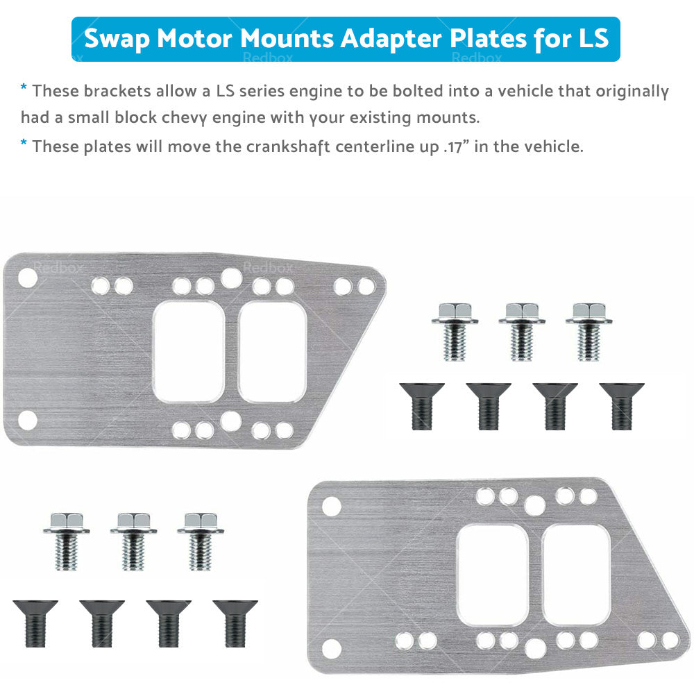 {{ GM LS Engine Conversion Swap Bracket Motor Mount Adapter Plates for Chevy SBC }} - Buy Car Parts Online at {{ Kaka Auto Parts }}.