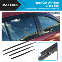 {{ 4PCS Window Glass Seal Weatherstrip Suitable For Toyota Yaris Hatchback 07-16 }} - Buy Car Parts Online at {{ Kaka Auto Parts }}.