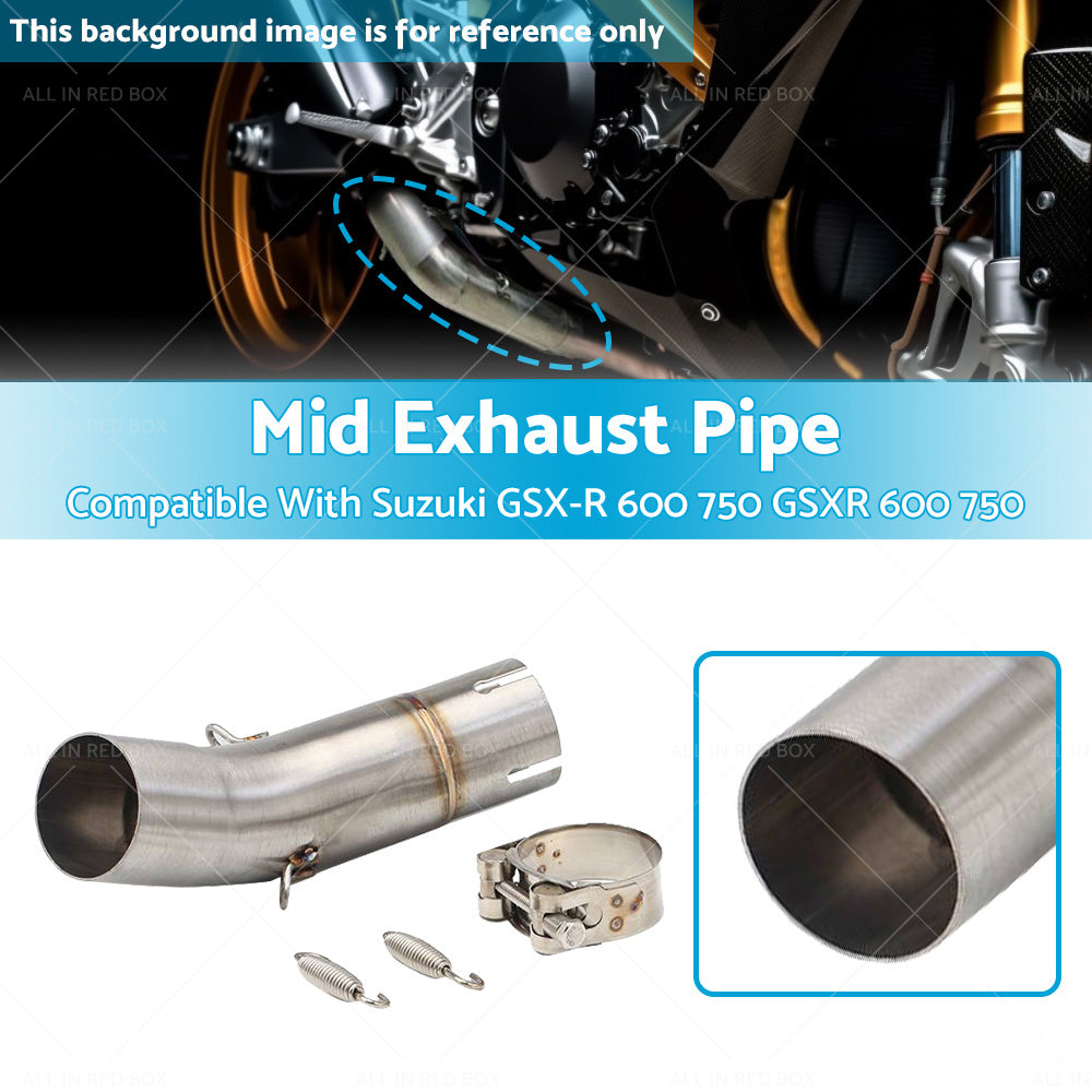 {{ Exhaust Mid Pipe Motorcycle Suitable For Suzuki GSX-R600 GSXR 750 2011-2023 }} - Buy Car Parts Online at {{ Kaka Auto Parts }}.