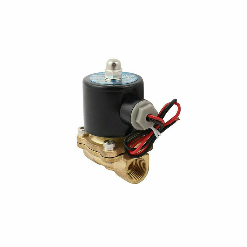 {{ 2 Way Electric Solenoid Valve Water Air Brass N/C Gas Oil Normally Closed DC 12V }} - Buy Car Parts Online at {{ Kaka Auto Parts }}.