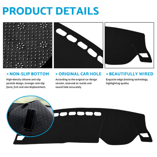 Non-Slip Dash Mat Black Suitable For Haval Jolion LUX Premium Without HUD 2021–2022
