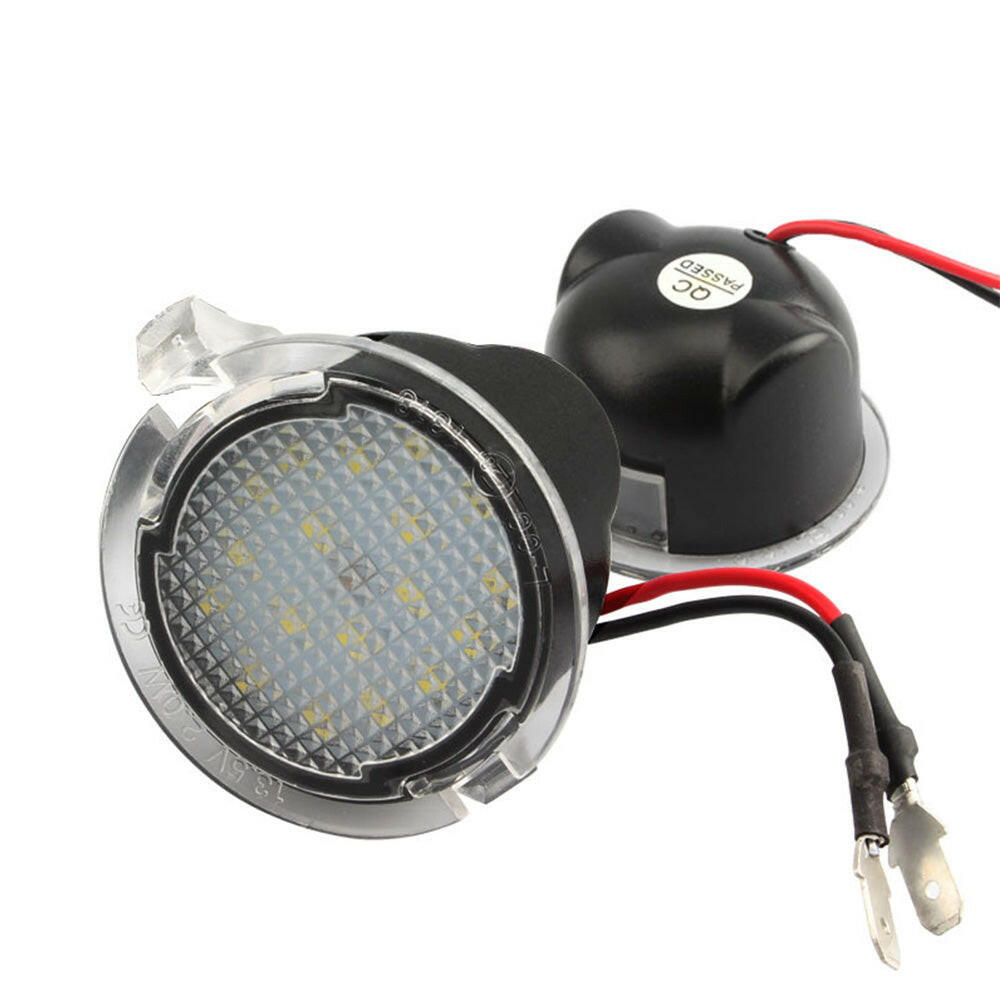 2X Under Mirror 6000K LED Light Puddle Lamps Suitable for Ford Ranger PX2 PX3