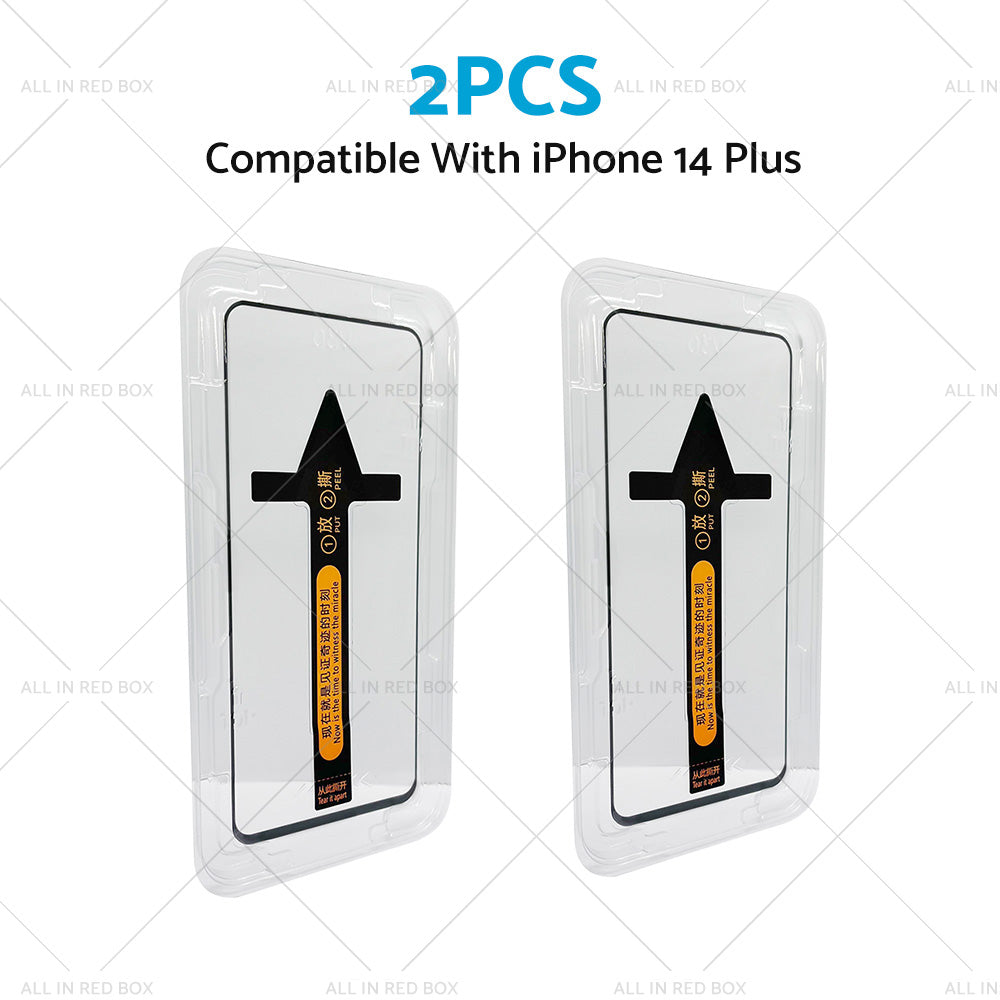 {{ 2PCS Tempered Glass Screen Protector Suitable For iPhone 14/ Pro/ Max/ Plus }} - Buy Car Parts Online at {{ Kaka Auto Parts }}.