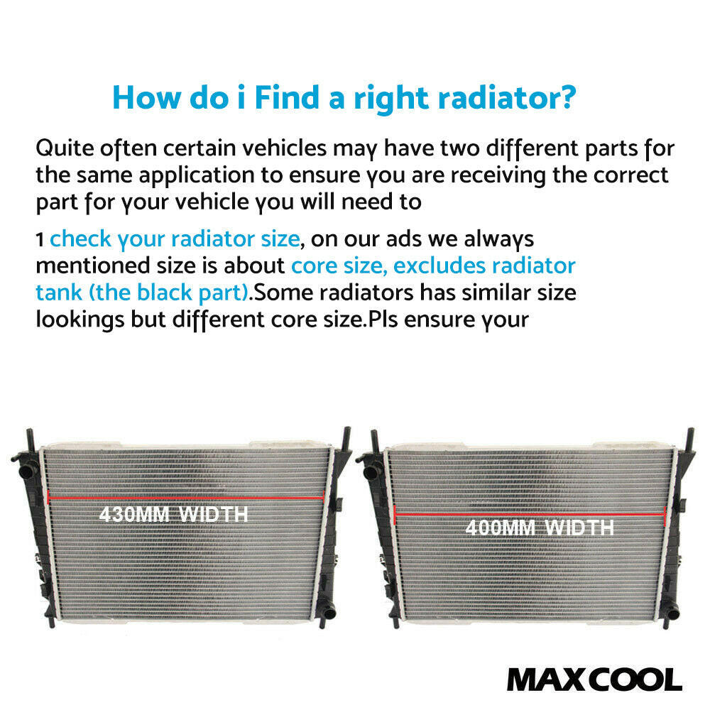 Alloy Radiator Suitable For Chrysler PT Cruiser 2000-On 2.0L 2.4L Turbo 4Cyl