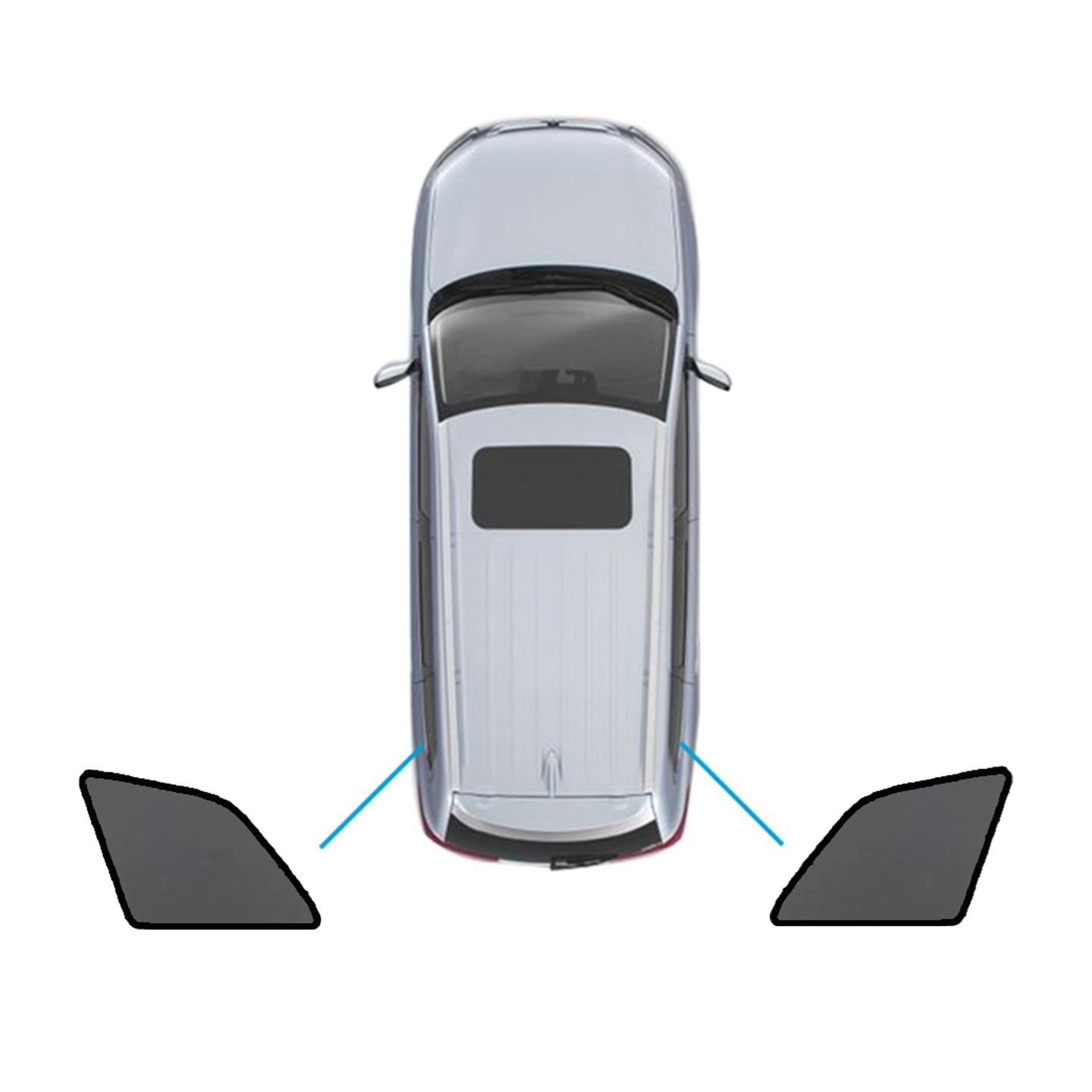 {{ Magnetic Mesh Sun Blind Shades Suitable for Audi Q7 SQ7 2015-2025 On Front/Rear }} - Buy Car Parts Online at {{ Kaka Auto Parts }}.