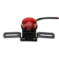 Motorcycle Tail Brake Light with Number Plate Lamp Suitable For Universal Use Retro Rear Stop Light