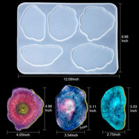 Epoxy Resin 1:1 AB Kit Craft Coating UV Color Pigment Paste Liquid Silicone Mold