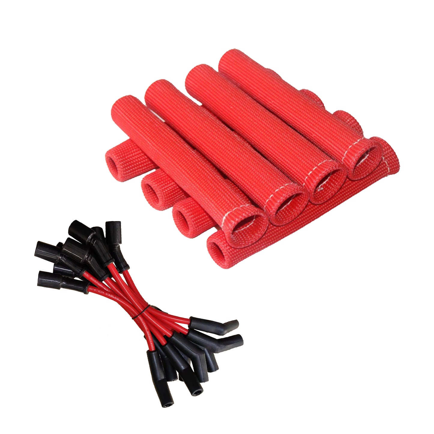 9mm Spark Plug Leads w/Sleeves suitable for Chev LS1-L98 & Commodore