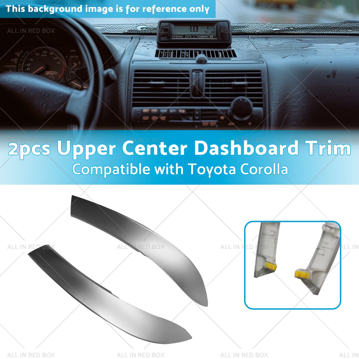 {{ 55436-02330 2pcs Upper Center Dashboard Trim Suitable for 09-13 Toyota Corolla }} - Buy Car Parts Online at {{ Kaka Auto Parts }}.