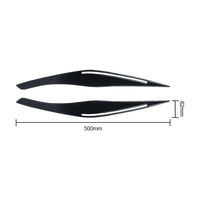 Carbon Fiber Headlight Eyebrow/Eyelids Cover Trim Suitable For BMW E90/E91 328i & 335i