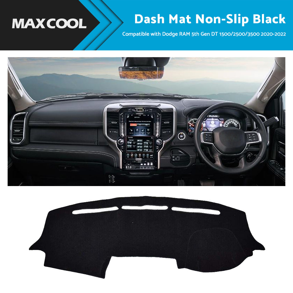 {{ Dash Mat Suitable For Dodge RAM 5th Gen DT 1500 2500 3500 2020-2022 Non-Slip }} - Buy Car Parts Online at {{ Kaka Auto Parts }}.