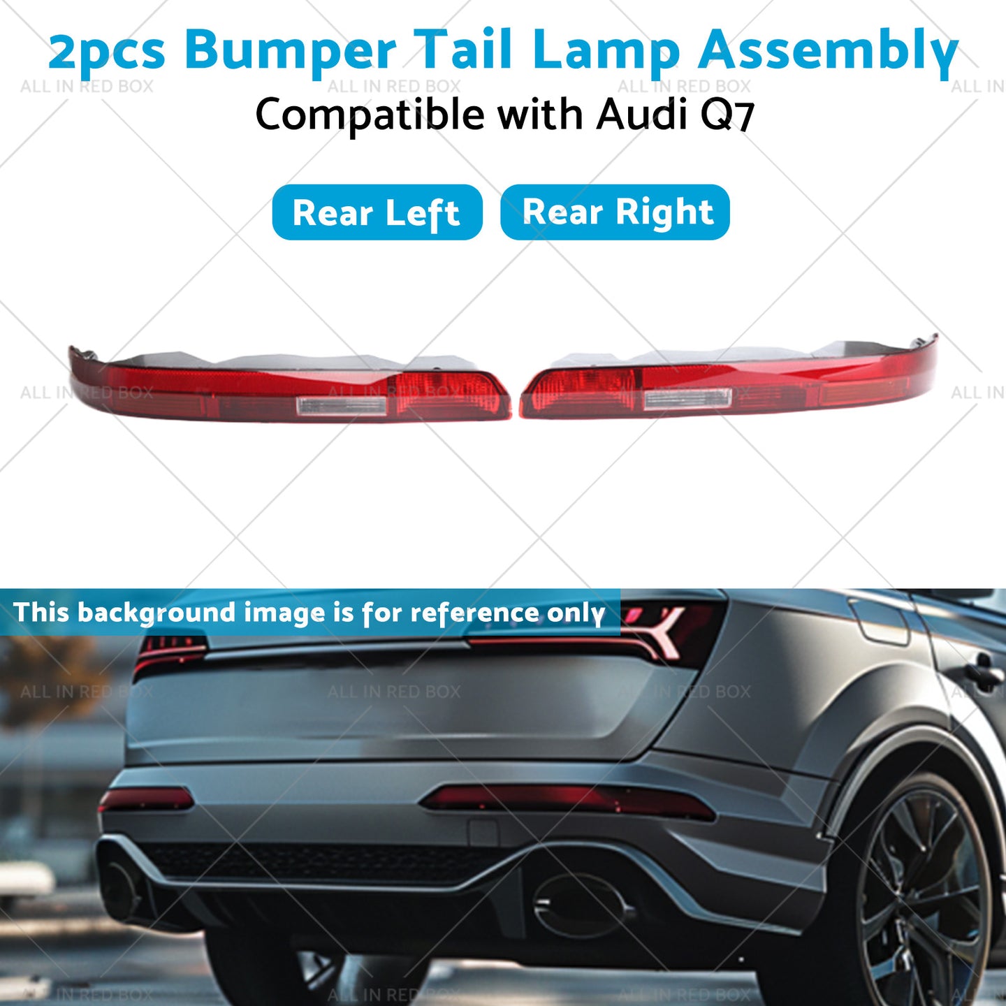 {{ Rear LR  Bumper Tail Light Lamp Assembly 4M0945096 Suitable For Audi Q7 16-23 }} - Buy Car Parts Online at {{ Kaka Auto Parts }}.
