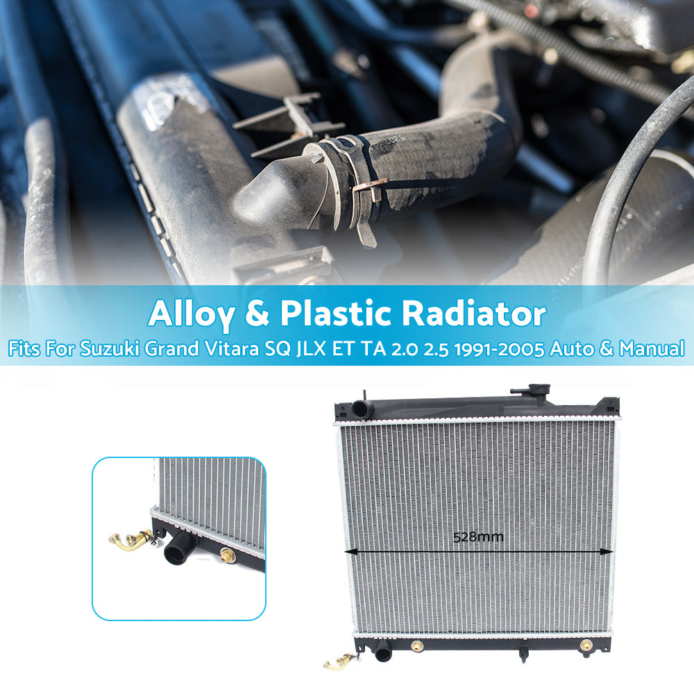 {{ Radiator Cool for Suzuki Grand Vitara SQ JLX ET TA 2. 0 2. 5 Auto Manual 1991-2005 }} - Buy Car Parts Online at {{ Kaka Auto Parts }}.