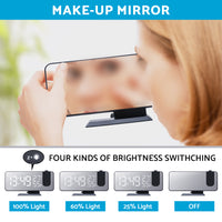 Projection on Ceiling Digital Dual Alarm Clock Bedroom Radio LED Big Screen