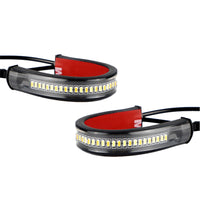 2x LED Universal Motorcycle Fork Turn Signal Indicator Blinker Amber Light Strip Suitable For Motorcycle