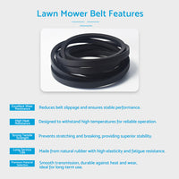 Drive Belt 1/2" x 92.5" Suitable for Husqvarna YTH2348 YTH2042 YTH24K4