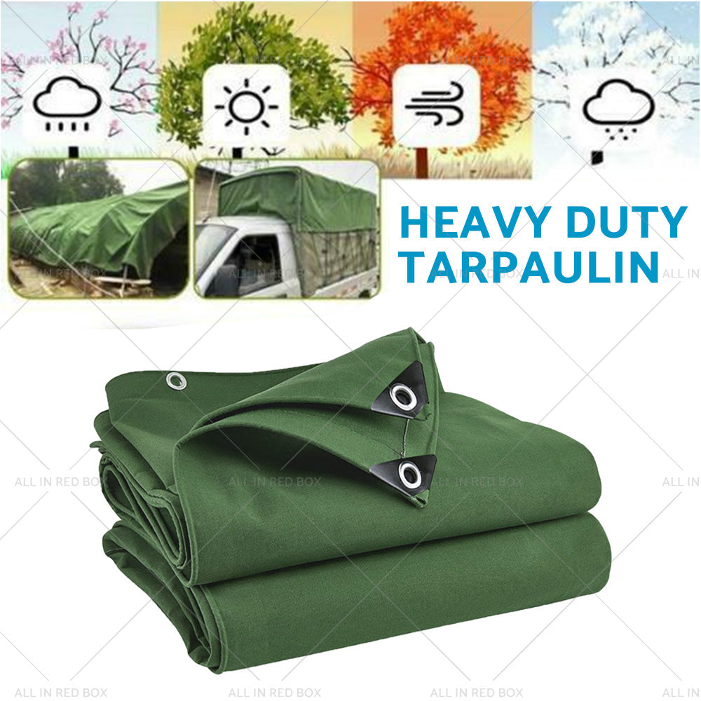 {{ 3 Types Army Heavy Duty Canvas Tarp Tarpaulin Sun Blocked Waterproof Dustproof }} - Buy Car Parts Online at {{ Kaka Auto Parts }}.