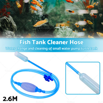 compare product Large Aquarium Fish Tank Gravel Cleaner Syphon Vacuum Water Changer Siphon Hose