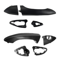 Pair Front Right & Left Outer Door Handles Dumb Black Suitable For BMW X5 E53 2000-2006
