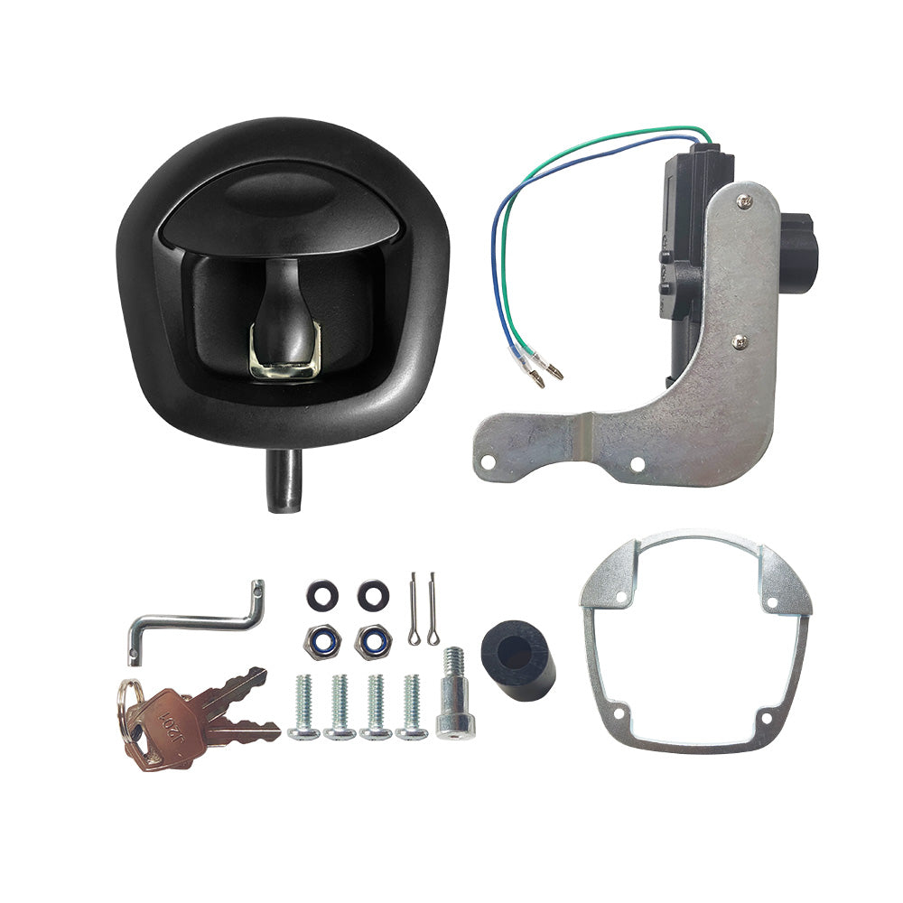 4x Power Operated Whale Tail T-Handle Folding Lock Suitable For Trailer Canopy Black DC 12V