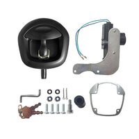 4x Power Operated Whale Tail T-Handle Folding Lock Suitable For Trailer Canopy Black DC 12V