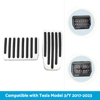 {{ Foot Pedals Aluminum Pads Cover Accessories Suitable for Tesla Model Y Model 3 }} - Buy Car Parts Online at {{ Kaka Auto Parts }}.