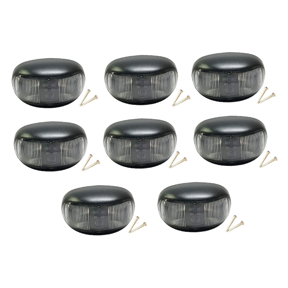 {{ 8pcs 2 LED Clearance Lights Side Marker Lamp Red Amber Trailer Truck 12V 24V }} - Buy Car Parts Online at {{ Kaka Auto Parts }}.