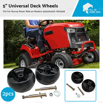 compare product 2x 5 inch  Universal Deck Wheels for Murray Rover Ride on Mowers 425620x92A 42581x50D