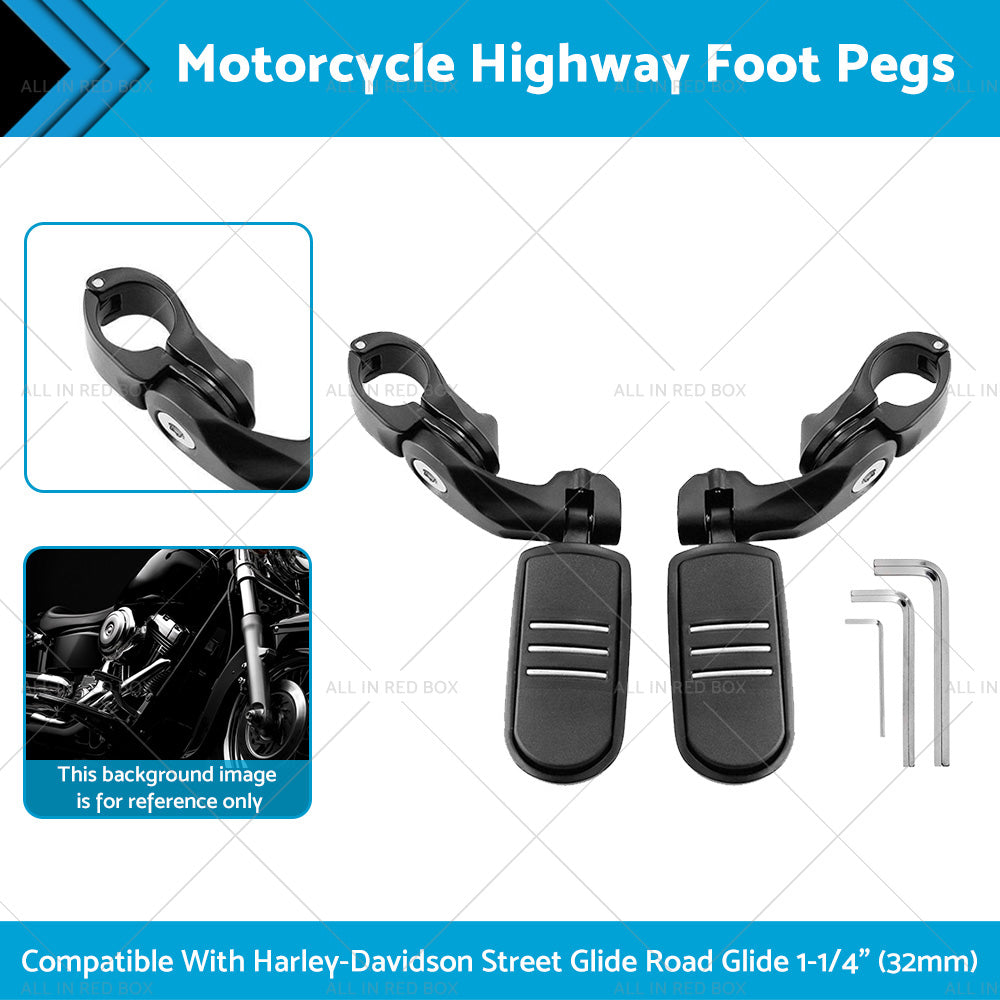 {{ Motorcycle Highway Foot Pegs Suitable For Harley Street Glide Road Glide 1-1 4inch }} - Buy Car Parts Online at {{ Kaka Auto Parts }}.