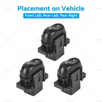 {{ 3PCS Single Window Switch Passenger Side For Ford Fairlane Fairmont AU 1998-2002 }} - Buy Car Parts Online at {{ Kaka Auto Parts }}.