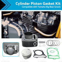 {{ Cylinder Piston Gasket Top End Kit For Yamaha Grizzly 350 YFM350 4x4 2x4 2007-14 }} - Buy Car Parts Online at {{ Kaka Auto Parts }}.