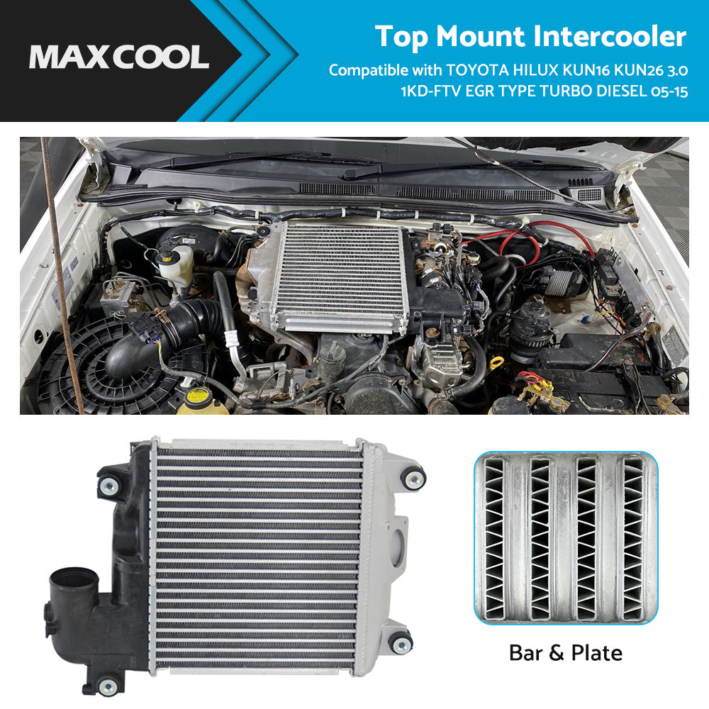 {{ INTERCOOLER SUITABLE FOR TOYOTA HILUX KUN26 KUN16 3. 0 1KD-FTV EGR TYPE TD 05-15 }} - Buy Car Parts Online at {{ Kaka Auto Parts }}.