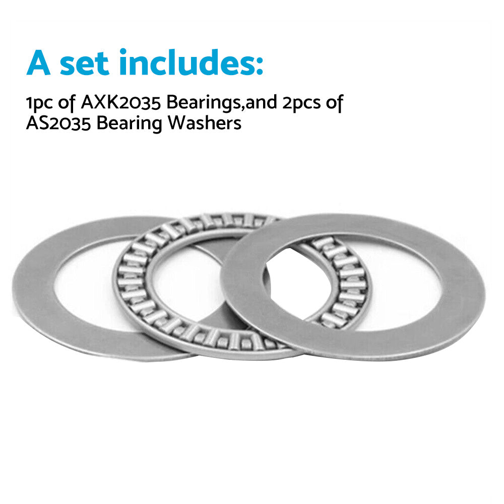 {{ 10PCS 20mm x 35mm x 2mm AXK2035 Thrust Needle Roller Bearing with AS2035 Washer }} - Buy Car Parts Online at {{ Kaka Auto Parts }}.