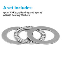 {{ 10PCS 20mm x 35mm x 2mm AXK2035 Thrust Needle Roller Bearing with AS2035 Washer }} - Buy Car Parts Online at {{ Kaka Auto Parts }}.