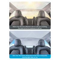 {{ For Tesla Model 3 Glass Roof Sunshade Front Rear Sunroof Window UV Cover 19-2021 }} - Buy Car Parts Online at {{ Kaka Auto Parts }}.