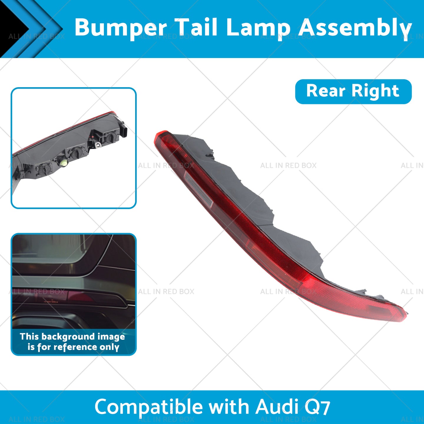 {{ Right Rear Bumper Tail Light Lamp Assembly 4M0945096 Suitable For Audi Q7 16-23 }} - Buy Car Parts Online at {{ Kaka Auto Parts }}.