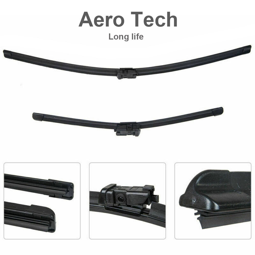 {{ For Ford Fiesta 08-On Aero Flat Windscreen Wiper Blades 26 inch   15 inch  1 Pair }} - Buy Car Parts Online at {{ Kaka Auto Parts }}.