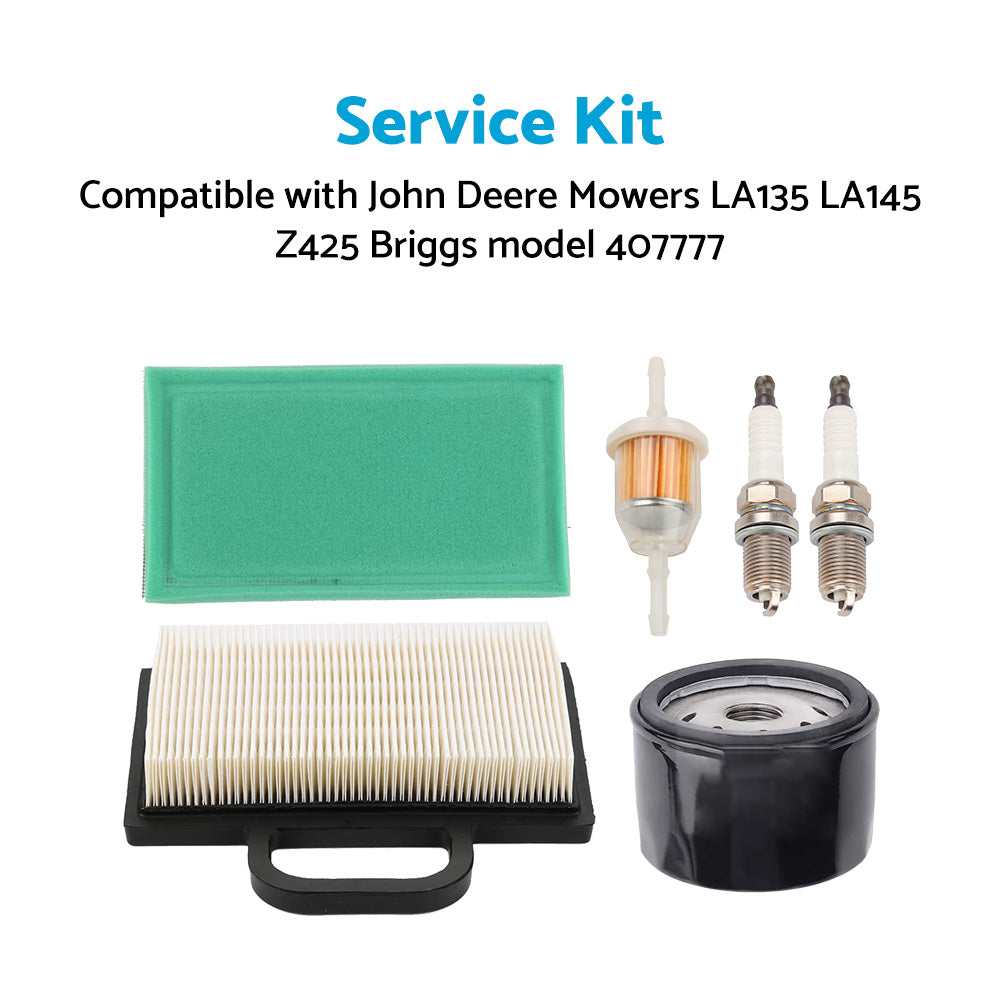 {{ Service Kit Suitable For John Deere Mowers LA135 LA145 Z425 Briggs model 407777 }} - Buy Car Parts Online at {{ Kaka Auto Parts }}.