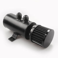 {{ Aluminium Baffled Engine Oil Catch Can 0. 75L 2 Port AN10  3M Hose Fitting Kit }} - Buy Car Parts Online at {{ Kaka Auto Parts }}.