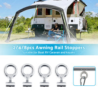 {{ 2 or 4 or 8PCS Awning Rail Stoppers Rail Track Screws for Boat Caravan Stainless Steel }} - Buy Car Parts Online at {{ Kaka Auto Parts }}.