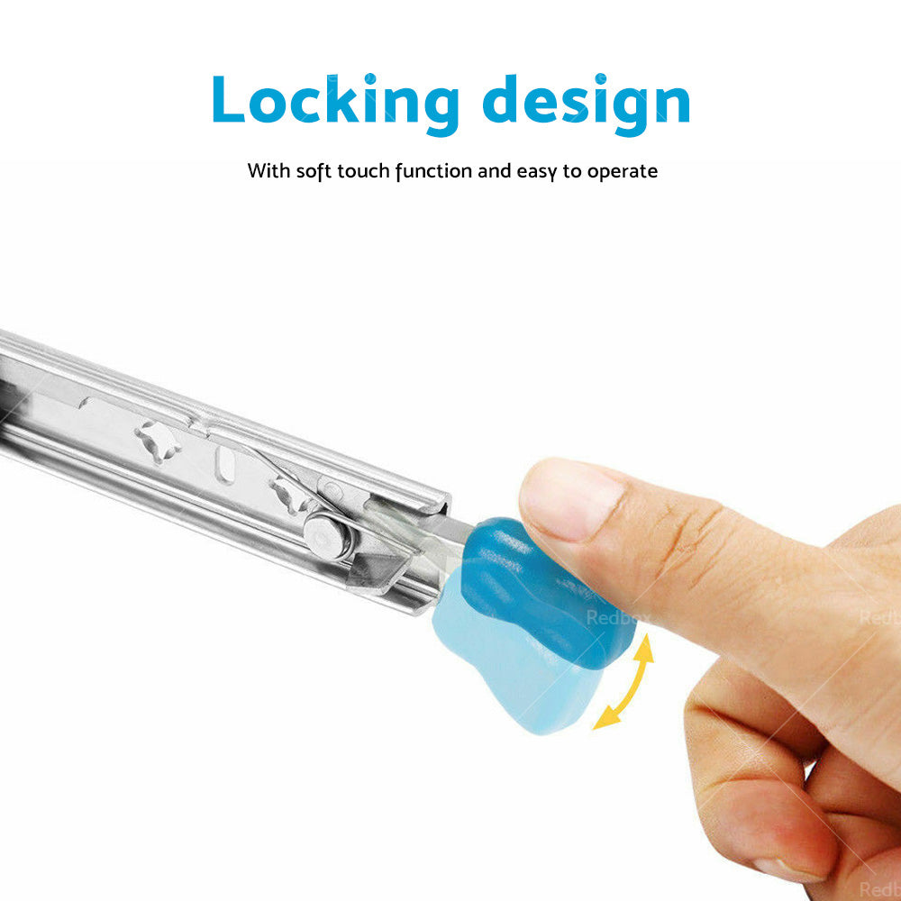 {{ PAIR 90KG Loading Capacity Locking Drawer Slide Runner Trailer 800mm or 1600mm }} - Buy Car Parts Online at {{ Kaka Auto Parts }}.