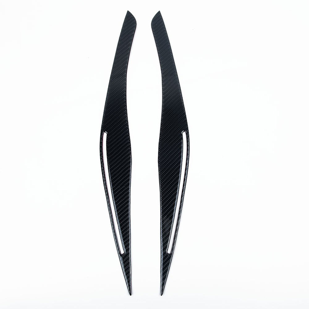 Carbon Fiber Headlight Eyebrow/Eyelids Cover Trim Suitable For BMW E90/E91 328i & 335i