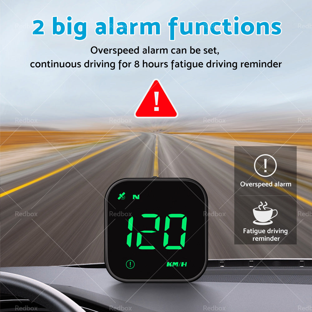 {{ Universal Car HUD Head Up Display LED Digital GPS Speedometer Overspeed Alarm }} - Buy Car Parts Online at {{ Kaka Auto Parts }}.