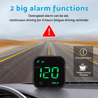 {{ Universal Car HUD Head Up Display LED Digital GPS Speedometer Overspeed Alarm }} - Buy Car Parts Online at {{ Kaka Auto Parts }}.