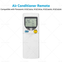 {{ Air Con Remote Suitable for Panasonic A75C2424, A75C2624, A75C4406, A75C4506 }} - Buy Car Parts Online at {{ Kaka Auto Parts }}.